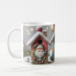 Taza De Café Navidades Casas de Aves Santa Coffee Mug