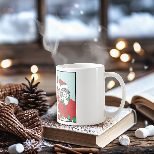 Taza De Café Navidades Cat Buddies (Subido por el creador)