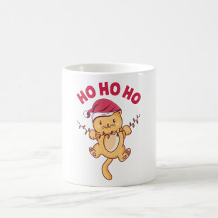 Taza De Café Navidades Cat Ho Ho Ho Ho