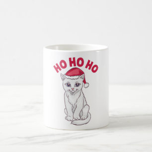 Taza De Café Navidades Cat Ho Ho Ho Ho
