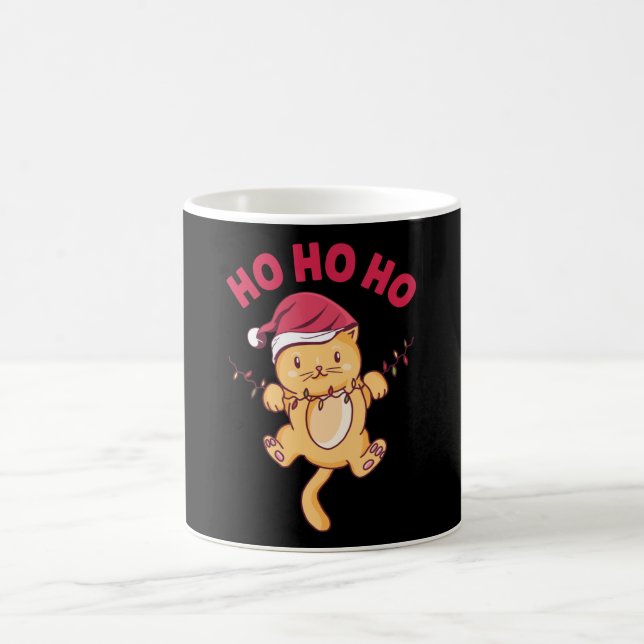 Taza De Café Navidades Cat Ho Ho Ho Ho (Centro)
