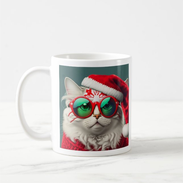 Taza De Café Navidades Cat Mug (Izquierda)