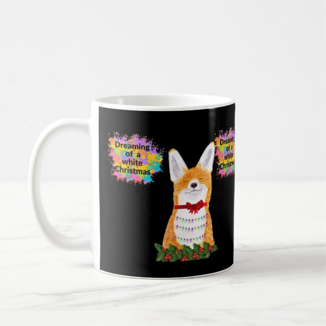 Taza De Café Navidades Chilling Fox White (Izquierda)