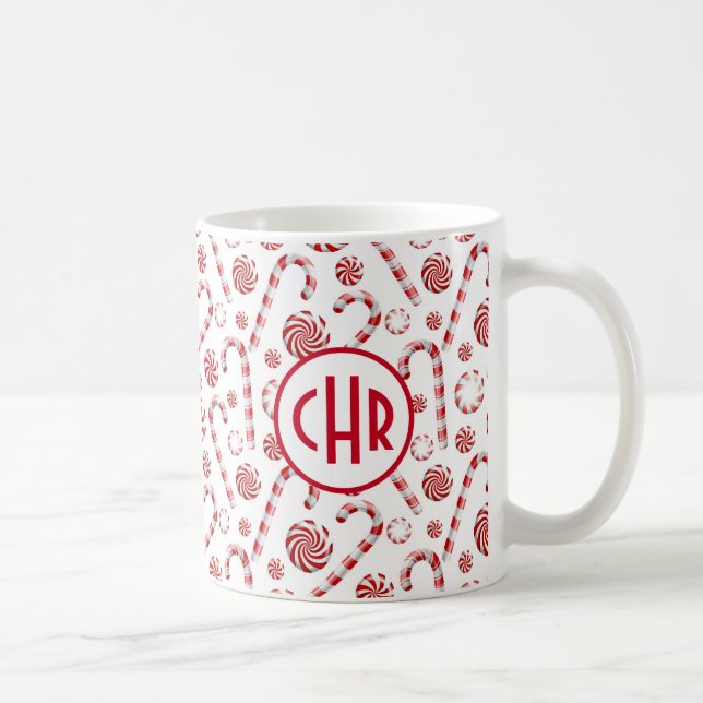 Taza De Café Navidades clásicos Candy Cane (Derecha)