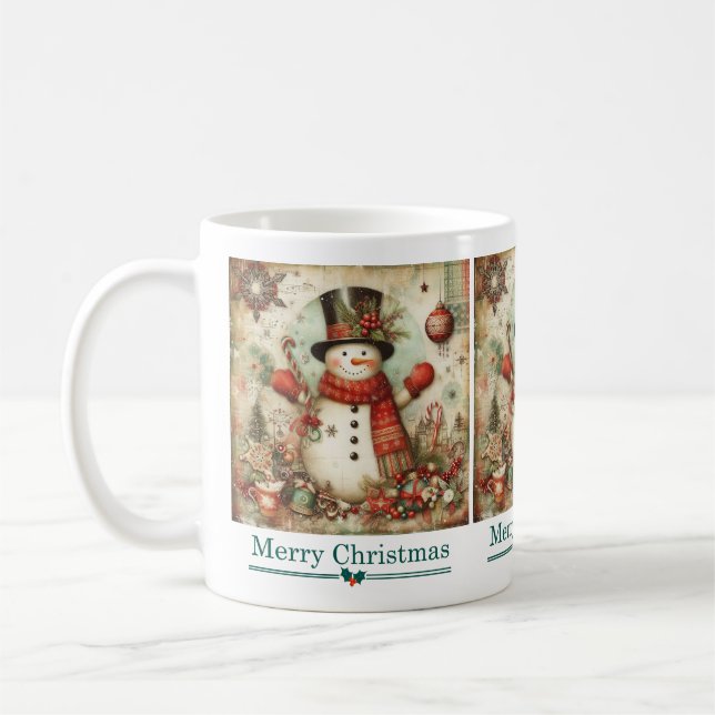 Taza De Café Navidades clásicos Snowman Mug (Izquierda)