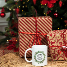 Navidades Coffee Mug - Tinsel Tangel - Wreath