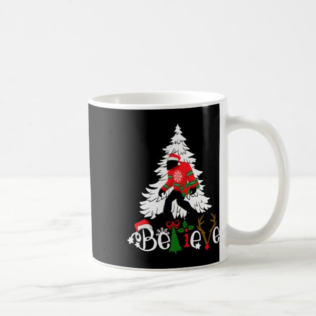 Taza De Café Navidades coincidentes Pajamas Familia Bigfoot Cre (Derecha)