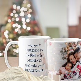 Taza De Café Navidades cómodos citan fotografía superpuesta