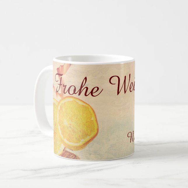 Taza De Café Navidades con frutas... (Anverso izquierdo)