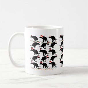 Taza De Café Navidades con mordaza de perro