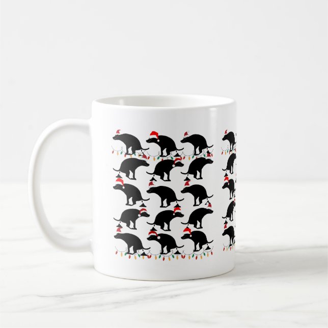Taza De Café Navidades con mordaza de perro (Izquierda)
