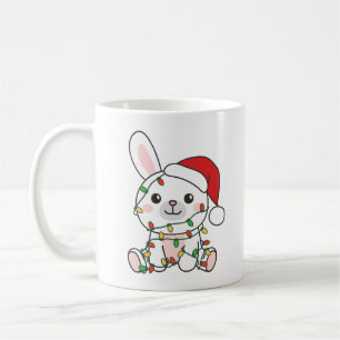 Taza De Café Navidades conejitas Animales de invierno conejos d