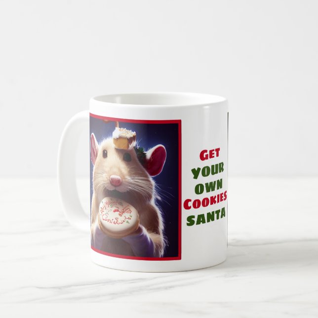 Taza De Café Navidades Cookie-a-holic Mouse Mug (Anverso izquierdo)