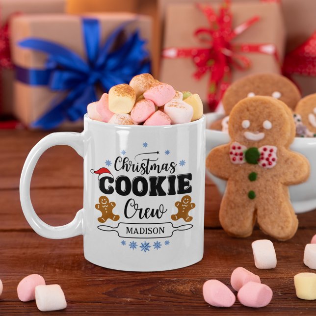 Taza De Café Navidades Cookie Crew Personaliza Holiday Baking (Subido por el creador)