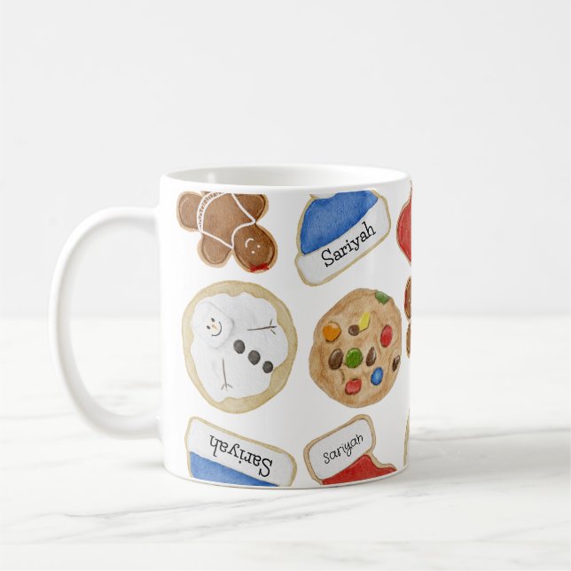 Taza De Café Navidades Cookies Gingerbread Lady Personalizado (Izquierda)