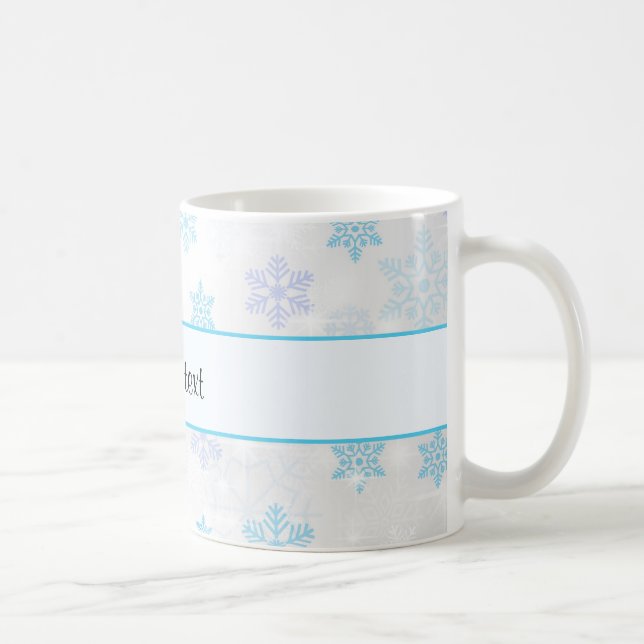 Taza De Café Navidades copos de nieve (Derecha)