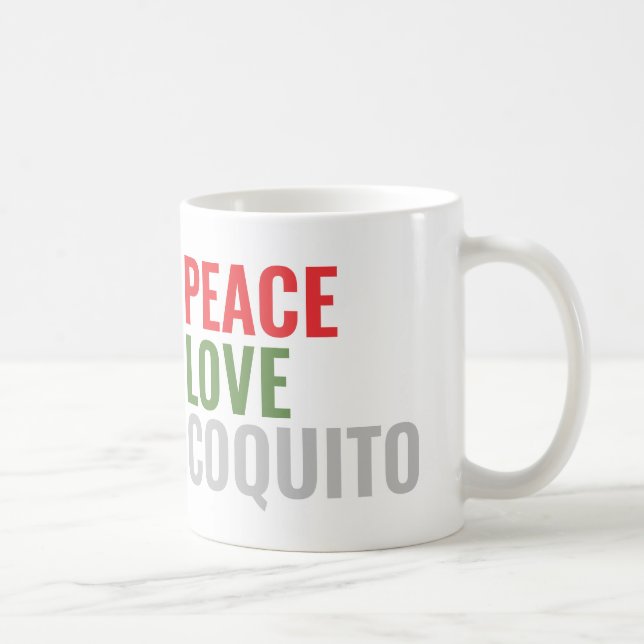 Taza De Café Navidades Coquito modernos (Derecha)