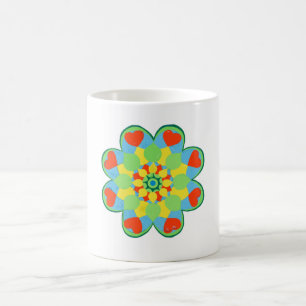 Taza De Café Navidades Corazón Mandala
