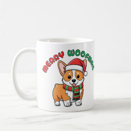 Taza De Café Navidades Corgi Mug: Feliz Woofmas