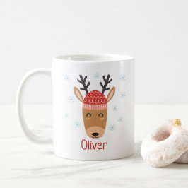 Taza De Café Navidades cortos renos Navidades personalizados