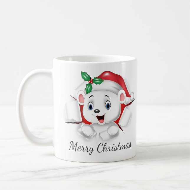 Taza De Café Navidades cortos sorpresa de oso polar (Izquierda)