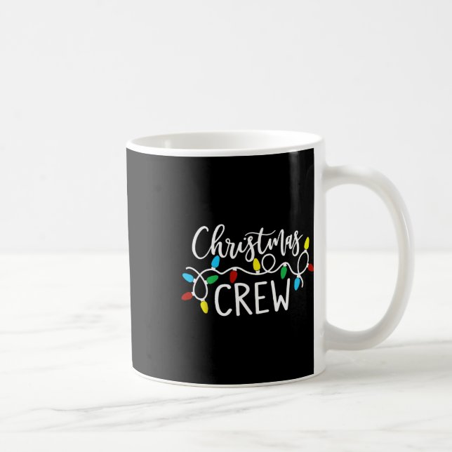 Taza De Café Navidades Crew Xmas Iluminan Pajamas Familiares (Derecha)