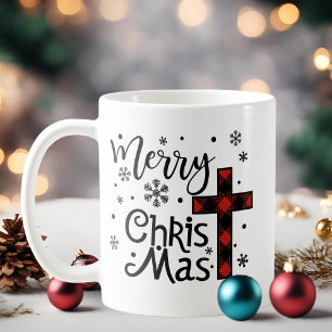 Taza De Café Navidades cristianos de Merry Christ Mas