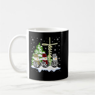Taza De Café Navidades cristianos Fe Esperanza Amar a Snowman J