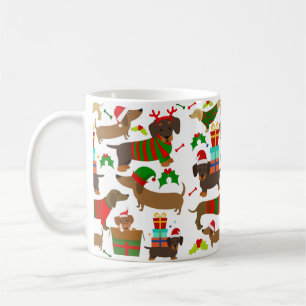 Taza De Café Navidades Dachshund