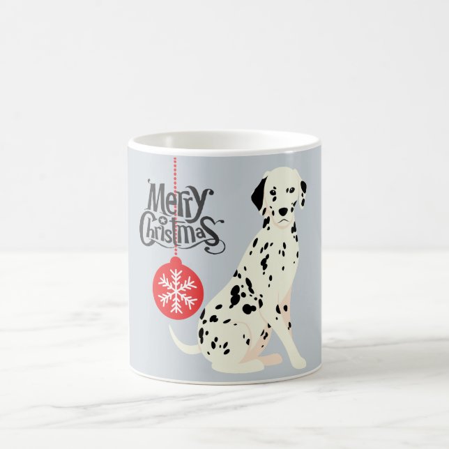 Taza De Café Navidades Dalmatian (Centro)