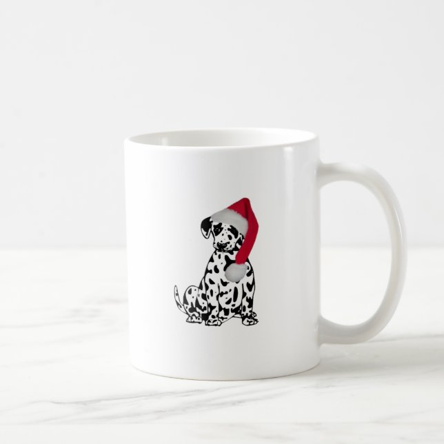 Taza De Café Navidades Dalmatian (Derecha)