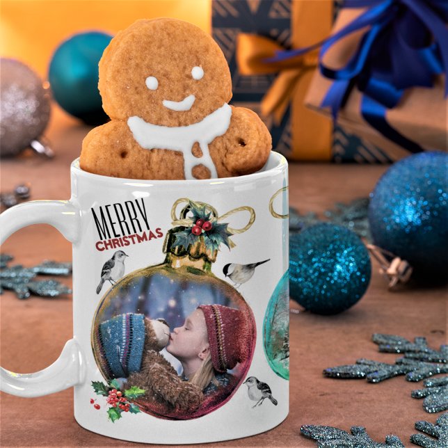Taza De Café Navidades de 3 Collages de fotos de mantenimiento  (Subido por el creador)