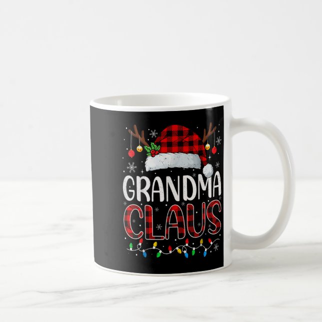 Taza De Café Navidades De Abuela Claus Encenden Partido Familia (Derecha)