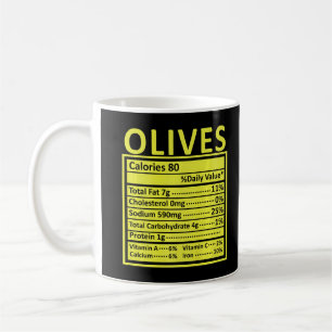 Taza De Café Navidades de Acción de Gracias Funny Olives Nutrit