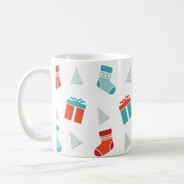 Taza De Café Navidades de acciones y regalos (Izquierda)