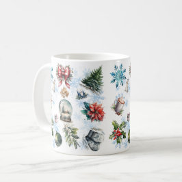 Taza De Café Navidades de acuarela