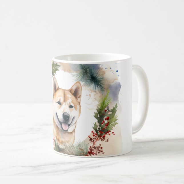 Taza De Café Navidades de Akita en una fiesta de graduación (Anverso derecho)