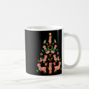 Taza De Café Navidades de Alpaca Xmas Decoración Santa Hat Alpa