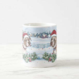 Taza De Café Navidades de American Staffordshire