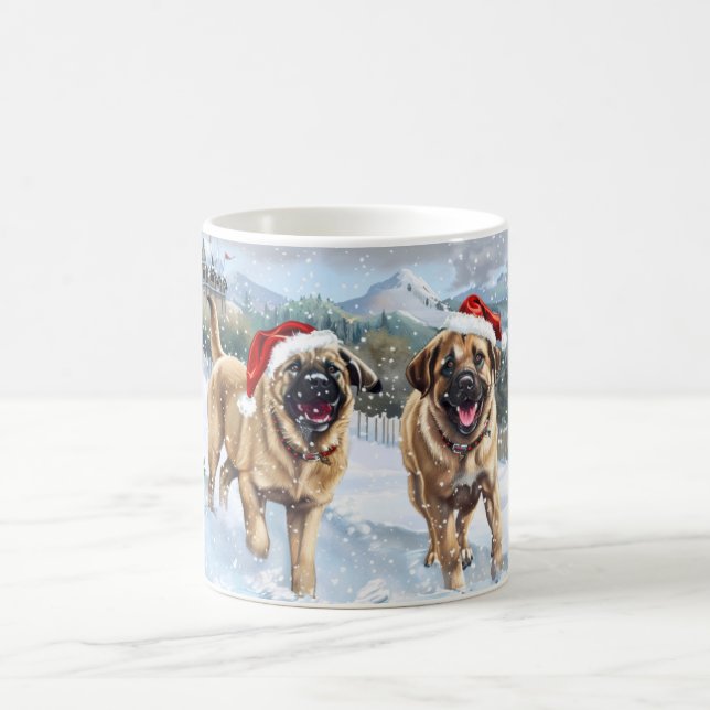 Taza De Café Navidades de Anatolian Shepherd (Centro)