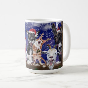 Taza De Café Navidades de animales de granja Coffee Mug
