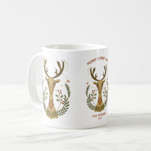 Taza De Café Navidades de arte popular moderno