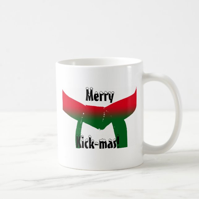 Taza De Café Navidades de artes marciales (Derecha)