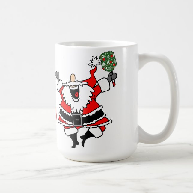 Taza De Café Navidades de baloncesto Joy Santa Paddle Red Ball (Derecha)