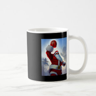 Taza De Café Navidades de baloncesto Santa Claus Dunking para h