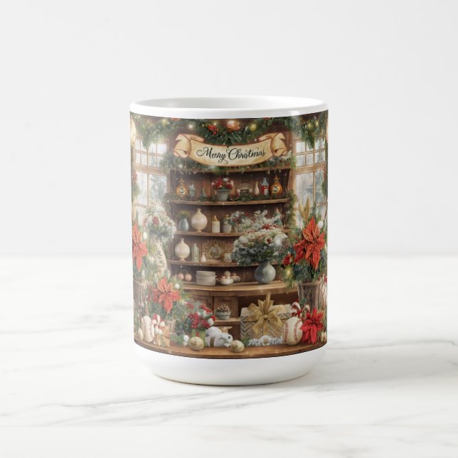 Taza De Café Navidades de béisbol con temática para jugador (Centro)