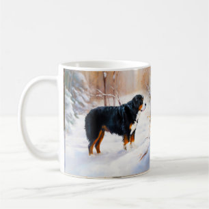 Taza De Café Navidades de Bernese Mountain Let It Snow