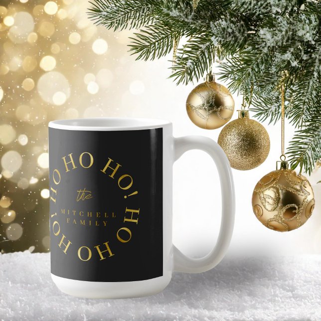 Taza De Café Navidades de Black Gold Ho Ho Ho ID1009 (Subido por el creador)