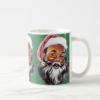 Taza De Café Navidades de Black Santa Claus de Estados Unidos