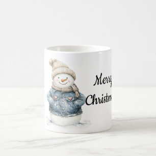 Taza De Café Navidades de Blue Denim Snowman